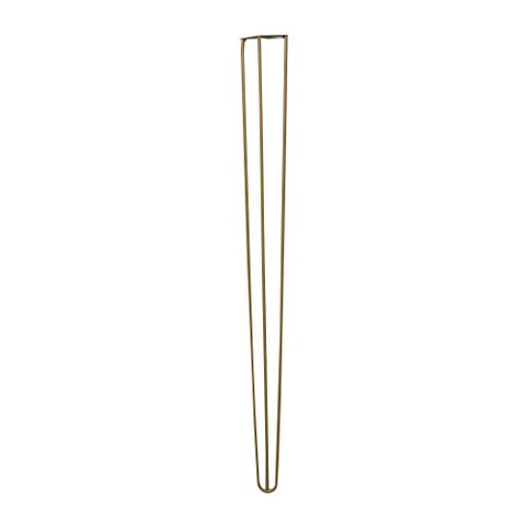 Pé de Metal 90 Cm Hairpin Legs Aparador e Mesa de Canto Dourado G41 Gran Belo Pés de Metal Hairpin L