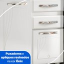 Ver imagem 5 de Balcão de Cozinha para Pia 180 Cm Star New 4 Portas 2 Gavetas Branco - Telasul