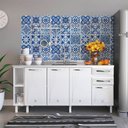 Ver imagem 2 de Balcão de Cozinha para Pia 180 Cm Star New 4 Portas 2 Gavetas Branco - Telasul