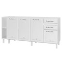 Ver imagem 1 de Balcão de Cozinha para Pia 180 Cm Star New 4 Portas 2 Gavetas Branco - Telasul