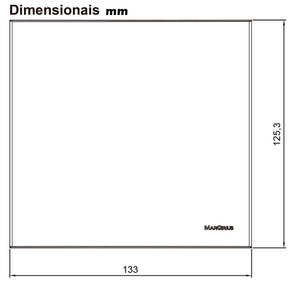 Caixa 4x4 Versatil Sobrepor Branco MarGirius Slim Sobrepor caixa 4x4 sobrepor 4 posto sem módulo - 4