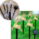 Ver imagem 1 de Pisca Solar Decoração Rena Leds Amarelo Jardim Natal de 2,5m
