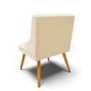 Ver imagem 5 de Kit 8 Cadeiras de Jantar Liz Corino Bege Pés Palito Castanho