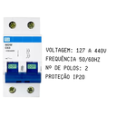 Ver imagem 2 de Disjuntor Weg Bipolar Curva C MDW 63A