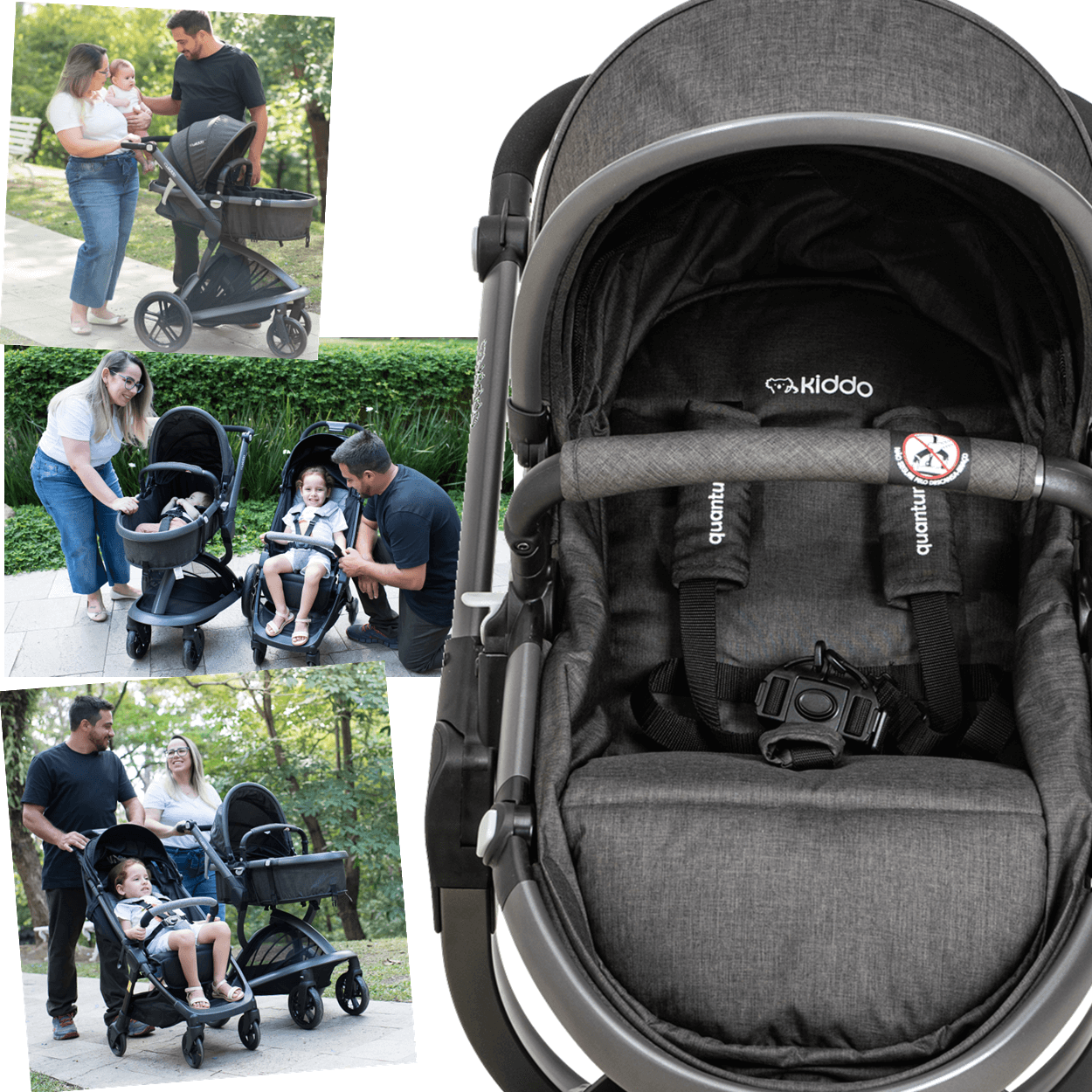 Carrinho de Bebe Bebe Conforto Base ISOFIX Kiddo Quantum Preto - 4