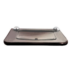Saboneteira Reta 12x15 Cm - 8mm - Fume