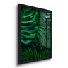 Quadro Decorativo Costelas de Adão Verdes 45x33 C/vidro - 2