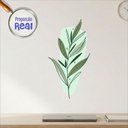 Ver imagem 3 de Adesivo Floral Boho Verde Estilo Nórdico 31x60 Minimalista Mod.03