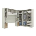 Ver imagem 3 de Guarda-roupa Casal Modulado Seletto 9 Portas 9 Gavetas com Espelho Areia Hp/jequitibá - Henn