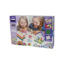 Pecinhas de Montar Construções 600 Pçs Plus Plus Mini Pastel - 1