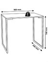 Ver imagem 7 de Mesa Escrivaninha Apoio Multiuso Industrial Compacta 900 mm Cor:Dourado/Branco