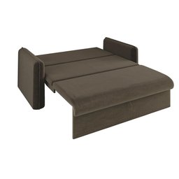 Sofá Cama 3 lugares 1,36m Veludo Capuccino Zaia Matrix - 3
