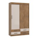 Ver imagem 2 de Guarda-roupa Solteiro 2 Portas de Correr 4 Gavetas Flex Color com Corrediças Telescópicas