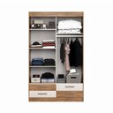 Ver imagem 3 de Guarda-roupa Solteiro 2 Portas de Correr 4 Gavetas Flex Color com Corrediças Telescópicas