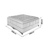 Cama Box Queen Pikolin Colchoes Colchão com Halo (L - 158xA - 80xP - 198cm) com Molas Ensacadas Branco Dst - 9