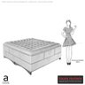 Cama Box Queen Pikolin Colchoes Colchão com Halo (L - 158xA - 80xP - 198cm) com Molas Ensacadas Branco Dst - 8