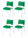 Ver imagem 2 de Cadeira Iso Base Branco Escola, Escritório - Kit 4 Un
