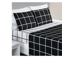 Ver imagem 2 de Jogo de Lençol Cama Solteiro 3 Peças 200 Fios Micropercal Austin:Preto