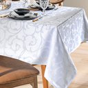 Ver imagem 1 de Toalha de Mesa Quadrada 4 Lugares 160x160 Requinte Ii Tj-6205 Dohler Branco