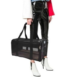 Bolsa Transporte Para Pet Viagem Preta Duke & Dixie - 5