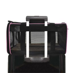 Bolsa Transporte Para Pet Viagem Preta Duke & Dixie - 6
