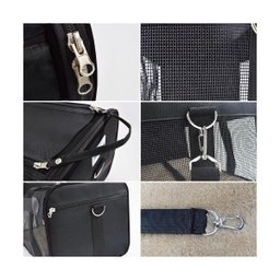 Bolsa Transporte Para Pet Viagem Preta Duke & Dixie - 4