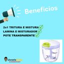 Ver imagem 4 de Triturador Picador Alho Cebola Molhos Barato 5 Laminas