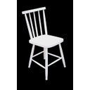 Ver imagem 2 de Jogo de Jantar Colonial Brisa Mesa 137x80 Cm + 06 Cadeiras Branca ( Tampo Mel ) Base Branca