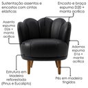 Ver imagem 5 de Poltrona Decorativa Organica Flora Pes Madeira Courino Tcs 724 Moll