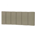 Ver imagem 1 de Cabeceira Elegante para Cama Box Dubai 200cm Areia Suede