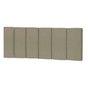 Ver imagem 1 de Cabeceira Elegante para Cama Box Dubai 200cm Areia Suede