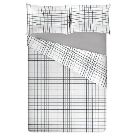 Jogo de Cama Queen Size 100% Algodão 200 Fios Fiori - 7524-1