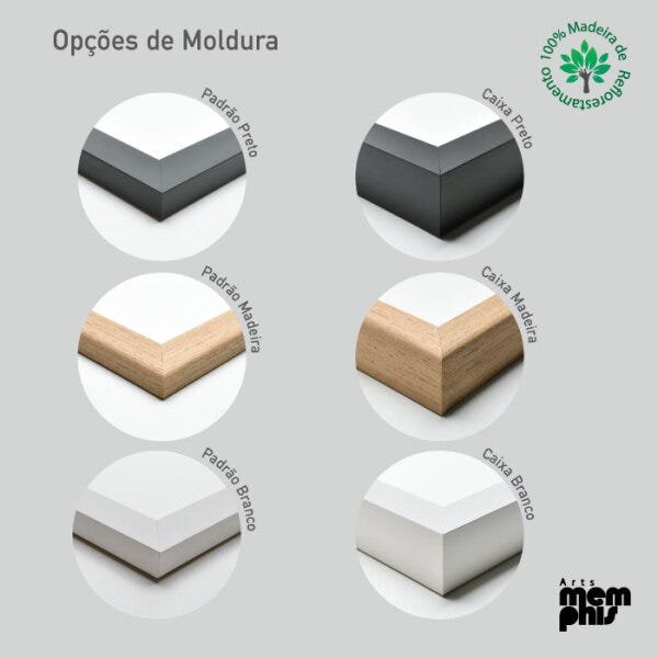 Quadro Cozinha Ovos - 45x30cm - Moldura Caixa Madeira - 2