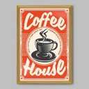 Ver imagem 1 de Quadro Cozinha Coffee - 20x30cm - Moldura Caixa Madeira