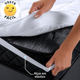 Pillow Top Queen Extra Macio Toque de Pluma em Fibra Siliconada 600g/m2 158x198cm Bf Colchões - 4