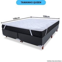 Pillow Top Queen Extra Macio Toque de Pluma em Fibra Siliconada 600g/m2 158x198cm Bf Colchões - 2