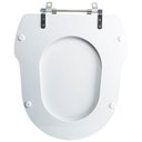 Ver imagem 5 de Assento Sanitário Tampa de Vaso Branco Mdf Laqueado Hampton para Bacia Incepa