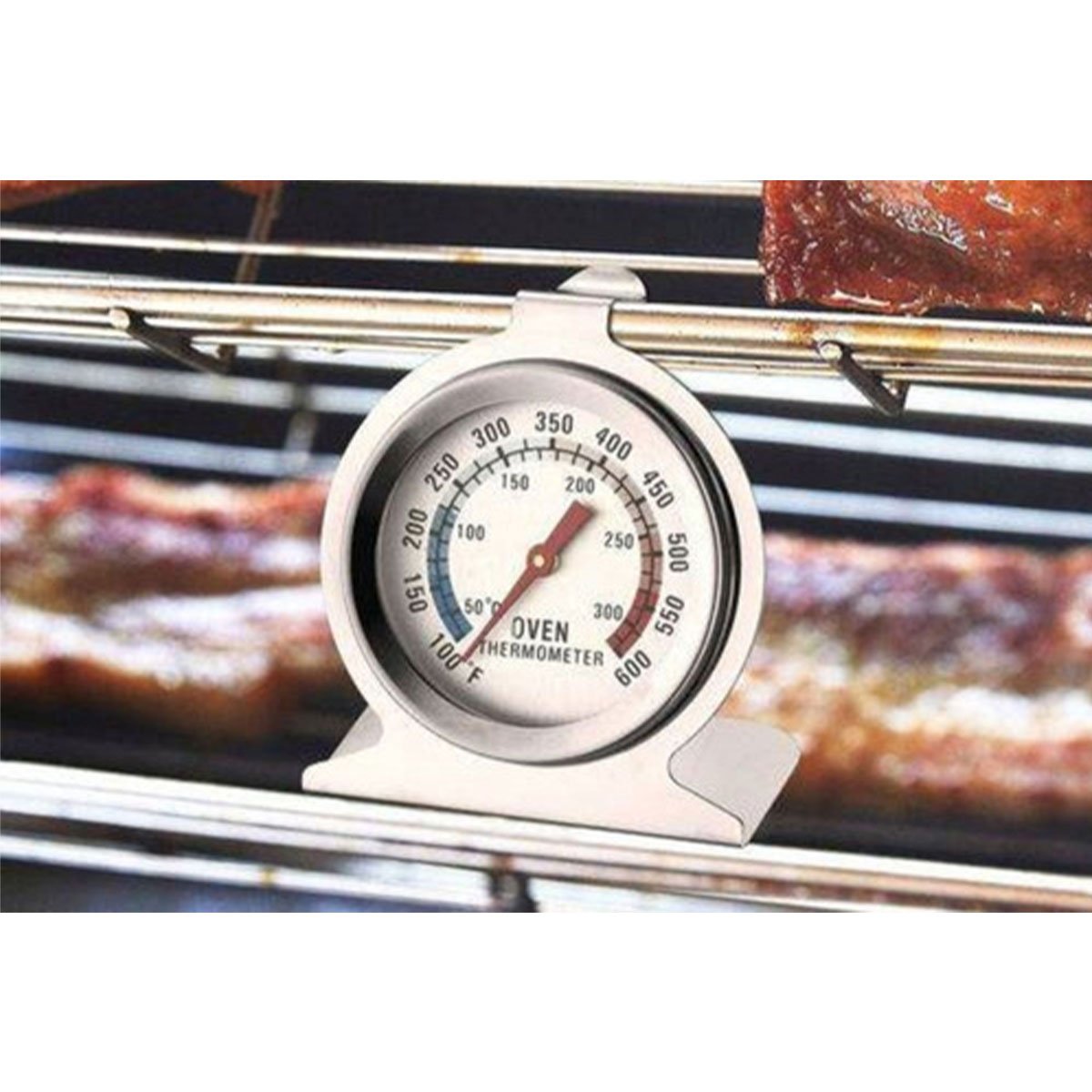 Termometro Analogico Forno 300 Graus Inox Culinaria Cozinha Refeiçao Churrasqueira Domestico Profiss - 4