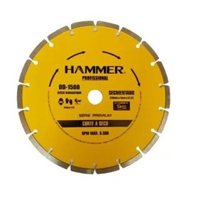 Disco Diamantado seg 9.1/4 230mm Seco 1500 - Hammer Dd-1500