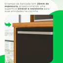 Ver mais imagens de Cozinha Compacta para Cooktop 5 Bocas 5 Peças 12 Portas 2 Gavetas Paris Sallêto Móveis