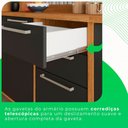 Ver imagem 2 de Cozinha Compacta para Cooktop 5 Bocas 5 Peças 12 Portas 2 Gavetas Paris Sallêto Móveis