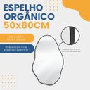 Ver imagem 4 de Espelho Decorativo Orgânico Grande Pedra 50x80 de Parede para Sala Cozinha Banheiro