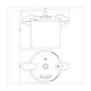 Ver imagem 3 de Panela de Pressão Tramontina Valência em Alumínio Polido 24 Cm 10 Litros