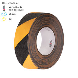 Fita Antiderrapante 50 Mm X 20 Metros - Listrada (amarela e Preta) - 3