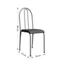 Ver imagem 3 de Conjunto Mesa com 4 Cadeiras 544.Arc e Tampo Quadrado Diamante Branco/Cinza