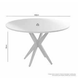 Mesa Simpatia 1,08 4 Cadeiras Jade Linho Jcm Cinamomo/off - 4