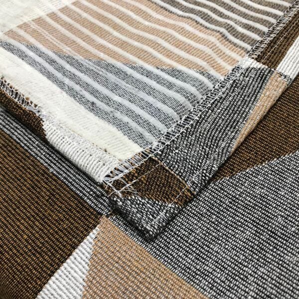 Tapete Sala Quarto Antiderrapante Geometrico 1,32x2,00 Caramelo Cru Dubai - 5
