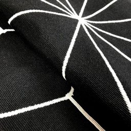 Tapete Sala Quarto Antiderrapante Geometrico 1,32x2,50 Preto/Cru Star - 3