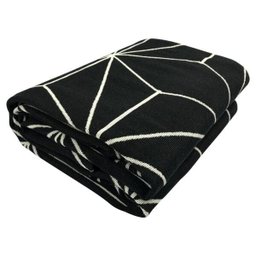 Tapete Sala Quarto Antiderrapante Geometrico 1,32x2,50 Preto/Cru Star - 4