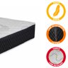 Colchão Queen UMAFLEX Molas Ensacadas Tóquio Preto / Branco - 8
